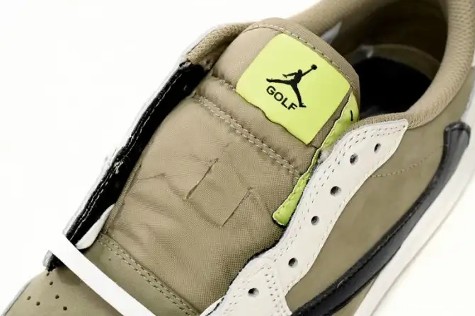 Cheap LUCY x Scott Golf Jordan 1 Low Travis Air FZ3124-200 0427